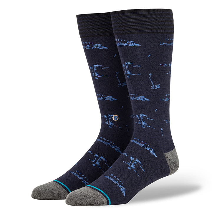 Stance Men's Isle Tropics Over the Calf Socks Black - A645A20ISL-BLK