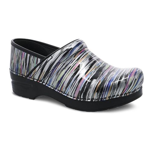 Dansko Women's Professional Clog Striped Patent Leather - 406260202