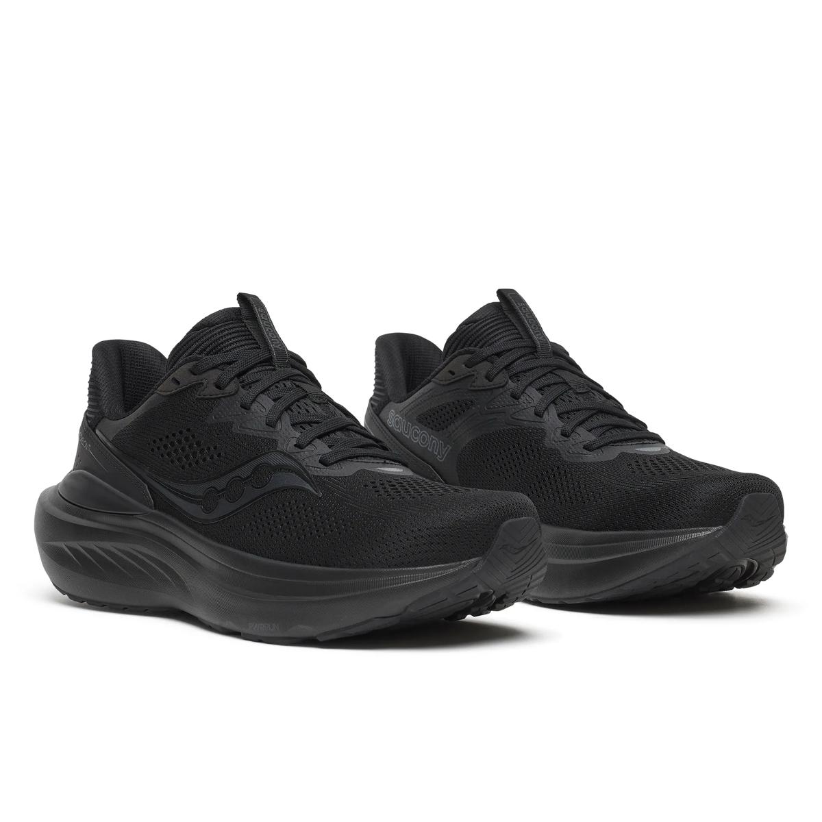 Saucony Men's Echelon 11 Wide Triple Black Running Shoe - S100988-1002