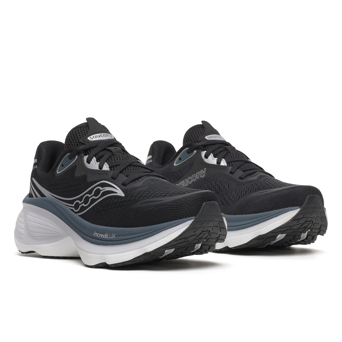 Saucony Women's Hurricane 26 Wide Black/Silver Running Shoe - S101110-1003