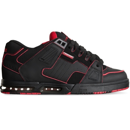 Globe Men's Sabre Skate Shoe Black/Red/Mosaic - GBSABR-20625