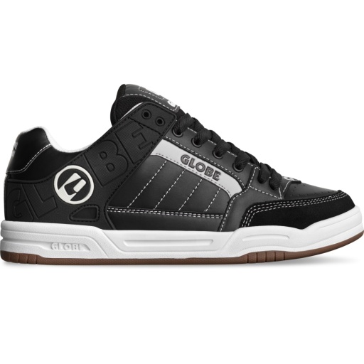 Globe Men's Tilt Skate Shoe Black/White/Stitch - GBTILT-20638