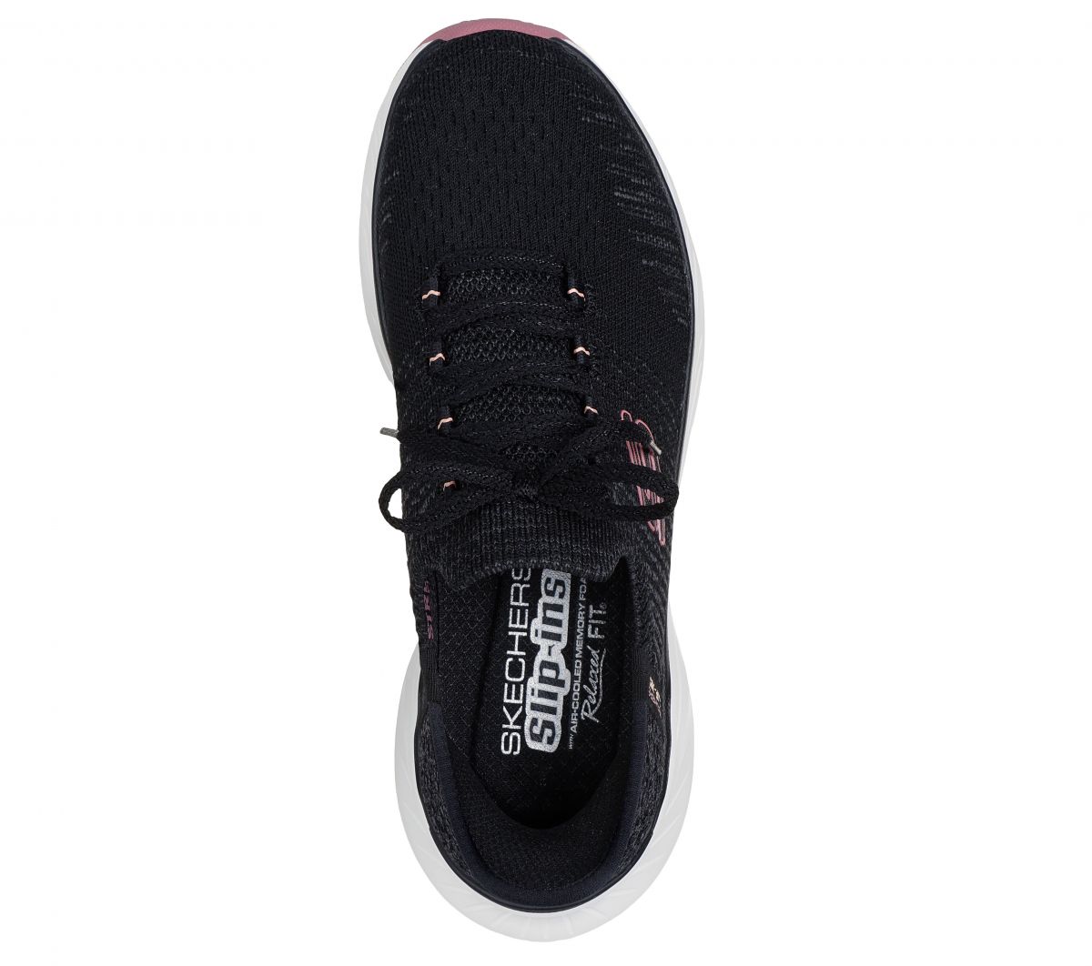 Skechers Women's Slip-Ins: Relaxed Fit Edgeride - Impression Black/Pink - 150470 product image view 3