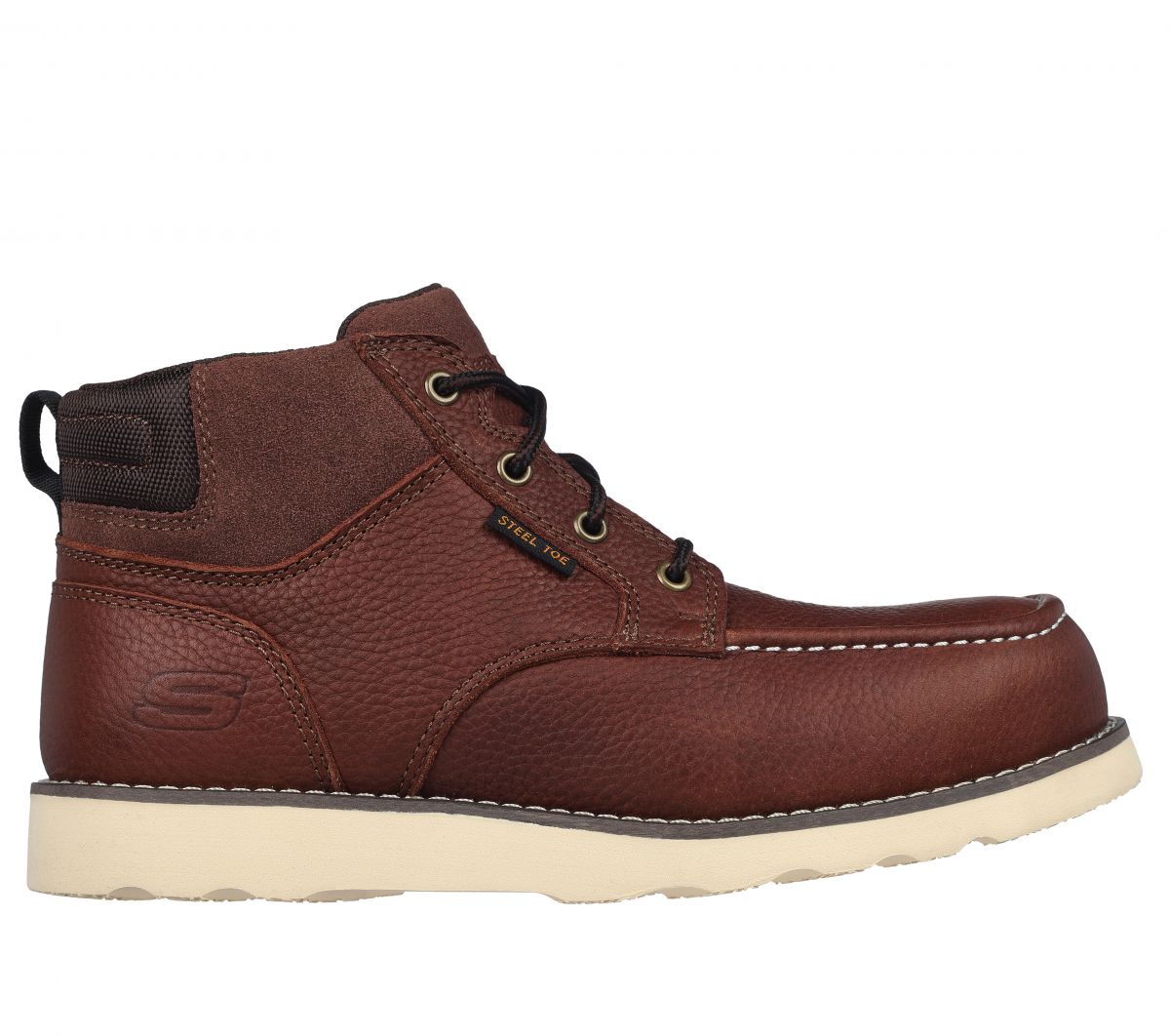 SKECHERS WORK Men's Kadmiel - Kaed ST Steel Toe Work Boot Dark Brown - 200079-DK main product image