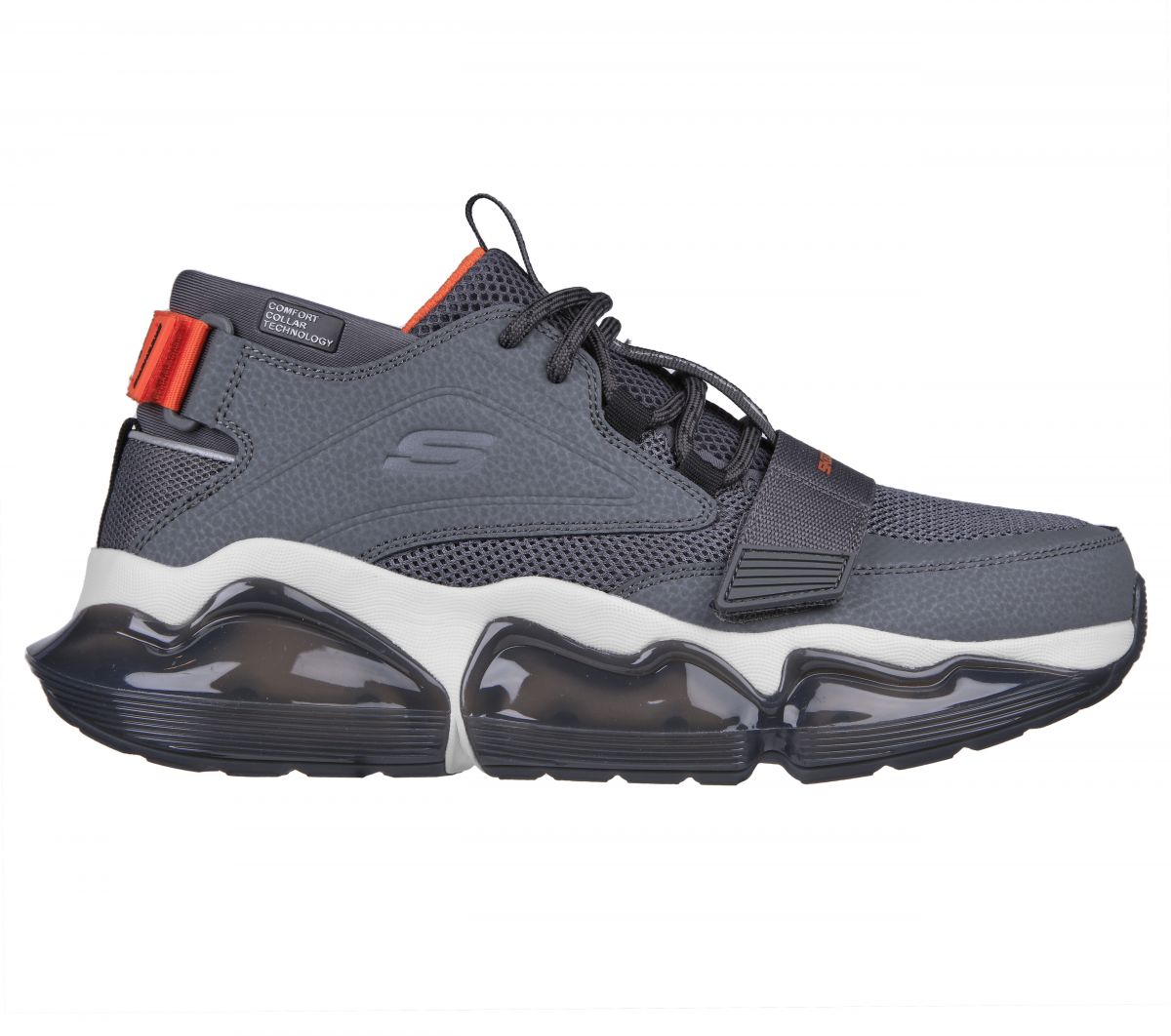 Skechers Men's Air Cushioning Mega Sneakers Charcoal/Orange