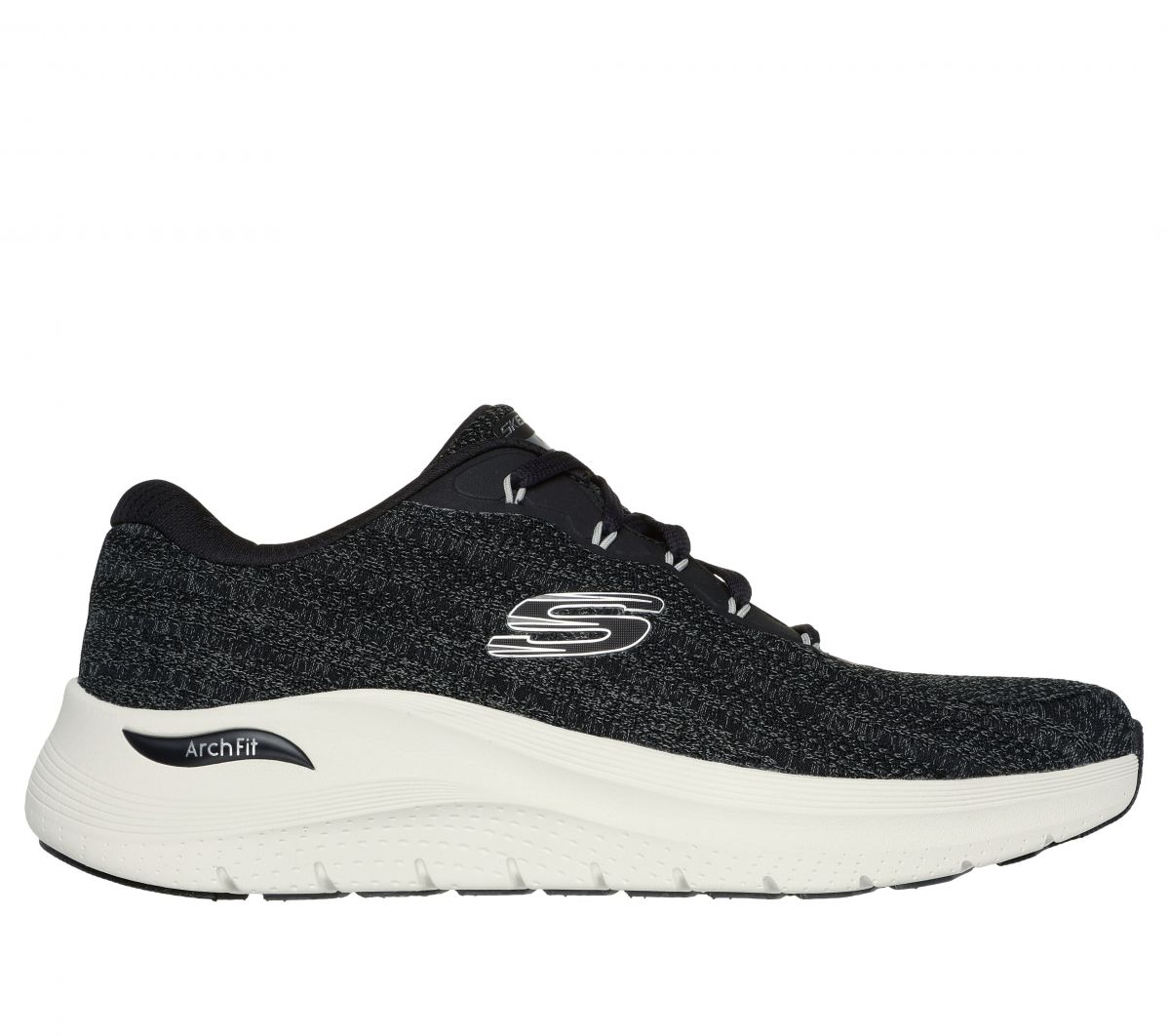 Skechers Men's Arch Fit 2.0 - Road Wave Sneaker Black/White