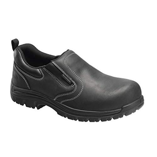Avenger Men's Foreman Slip On Composite Toe Work Shoes Black - A7109, Black
