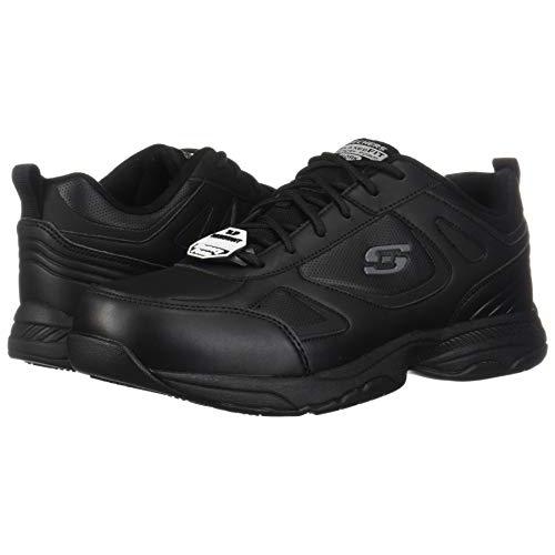 Skechers for Work Men's Dighton Slip Resistant Work Shoe, Black