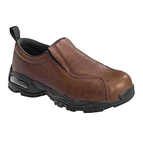 Nautilus Safety Footwear Men's Soft Toe ESD Slip-On Work Shoe Moss - N4620, Moss main product image