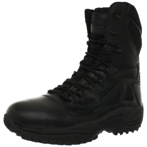 Pre-owned Reebok Work Duty Men's Rapid Response Rb Rb8877 8" Tactical Boot, Black