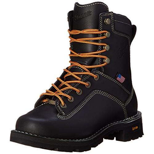 Pre-owned Danner Men's Quarry Usa Black Work Boot - 8-inch, Black