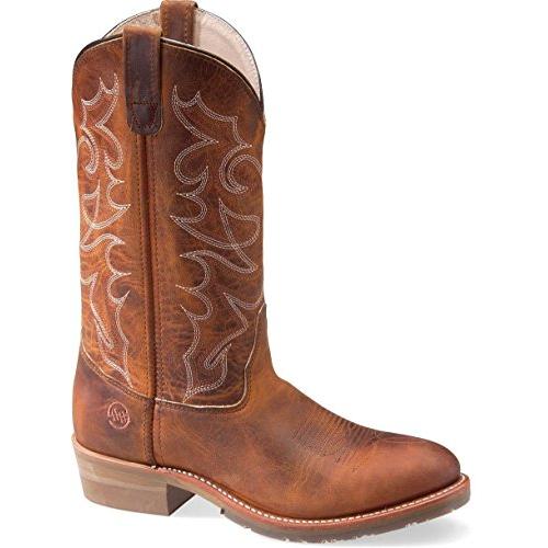 Pre-owned Double-h Boots Double H Men's 12" Gel Ice Work Western Safety Toe, Brown