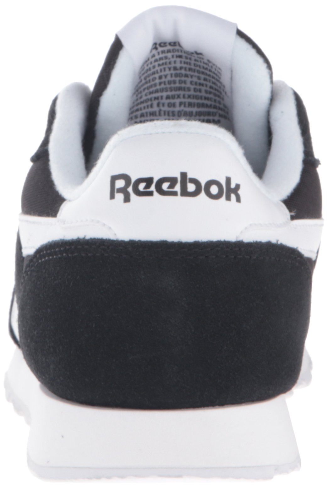 Reebok Women's Royal Nylon Fashion Sneaker, Black/Black/White/Wolf Grey - Afbeelding 10 van 12