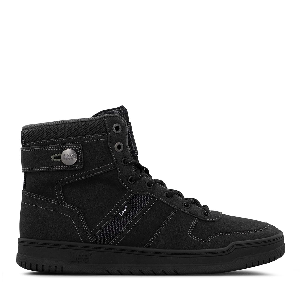 Lee Men's Noah Hi Sneaker, Black, 10, Black
