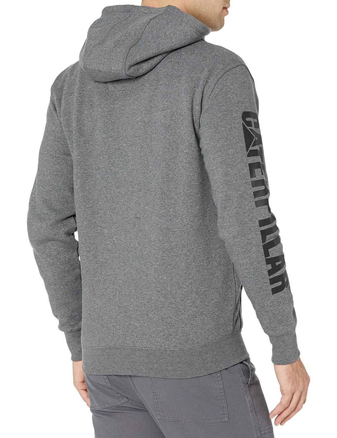 Caterpillar Workwear Men's Full Zip Hoodie Heather Gray - W10840-004 Color HEATH - Picture 2 of 4