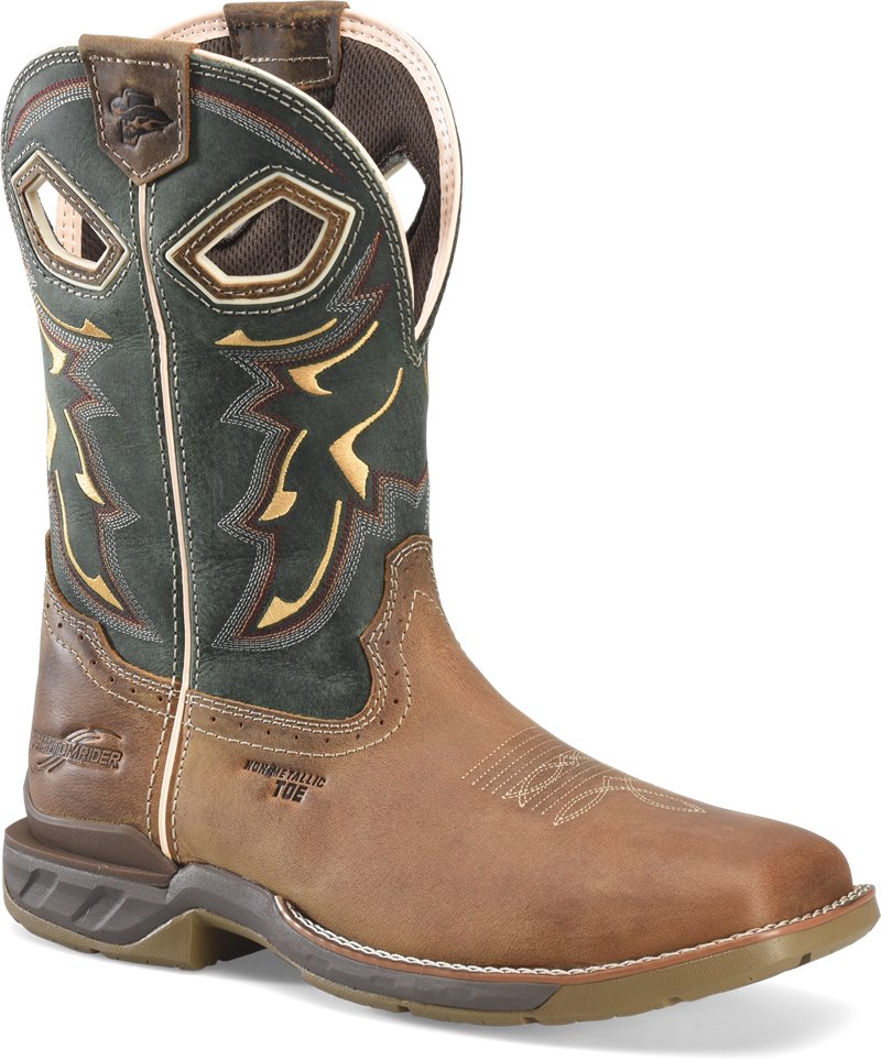 Double-H Boots Men's 11” Phantom Rider Kerrick Composite Toe Non-Metallic Roper - Picture 4 of 171