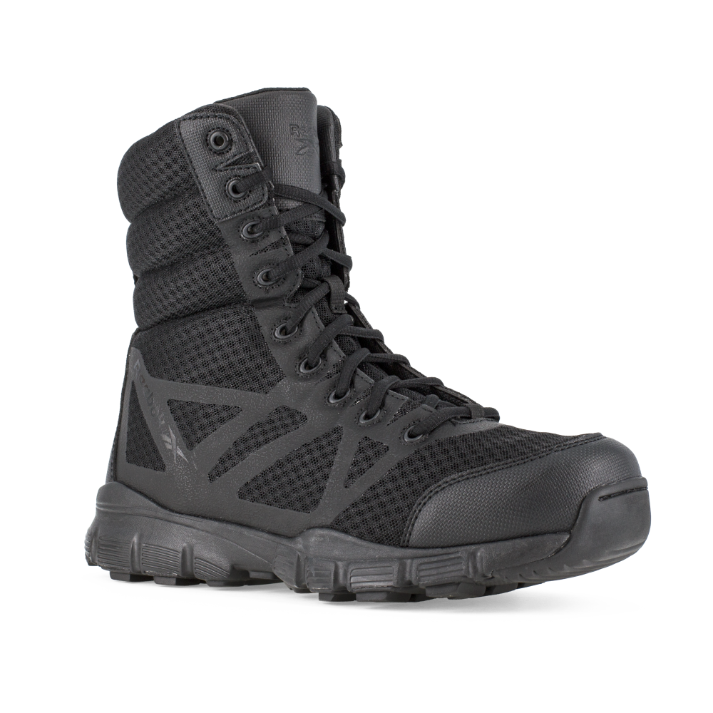 Pre-owned Reebok Work Men's 8" Dauntless Soft Toe Ultra-light Tactical Boot Black - Rb8720