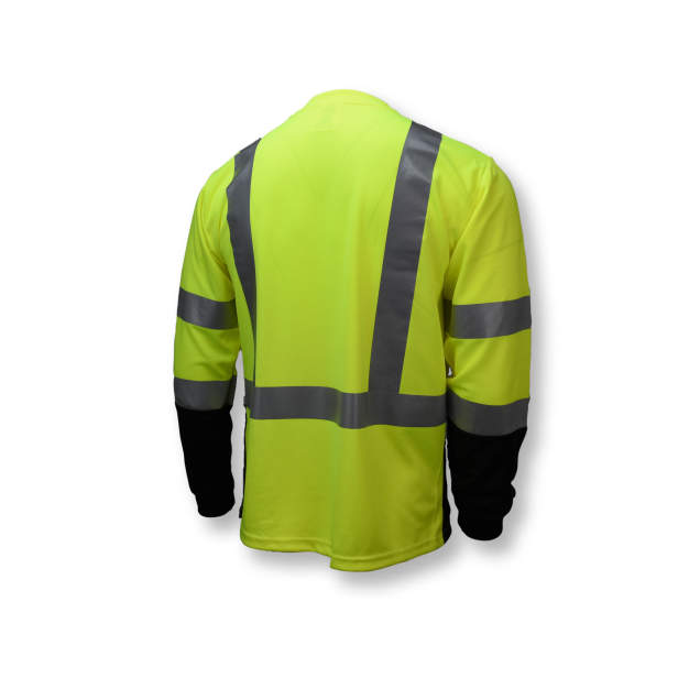 Radians Herren Type R Class 3 Langarm Black Bottom T-Shirt Hi-Vis Green - ST2 - Bild 2 von 12