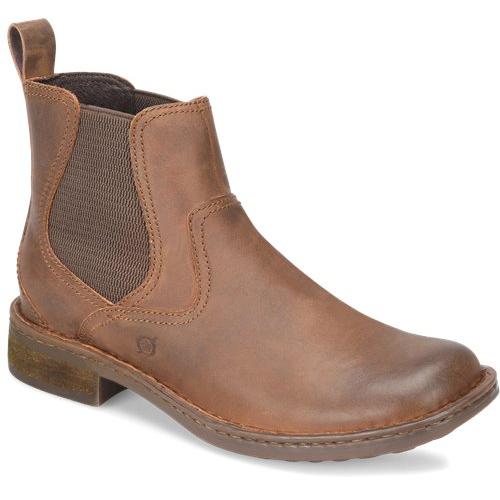Pre-owned Born Men's Hemlock Brown (grand Canyon) Chelsea Boot - H32606, Brown (grand Cany
